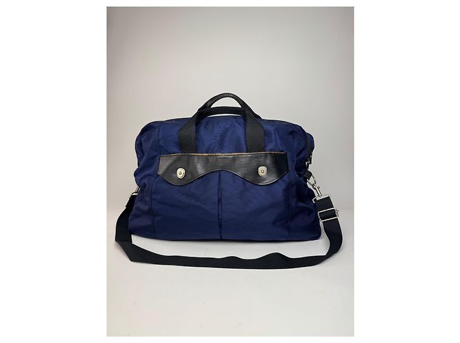 Borsa da viaggio 2Way Vintage Issey Miyake Blu Nero - vista 5
