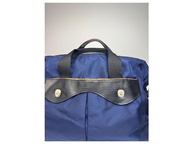 Borsa da viaggio 2Way Vintage Issey Miyake Blu Nero - vista 6
