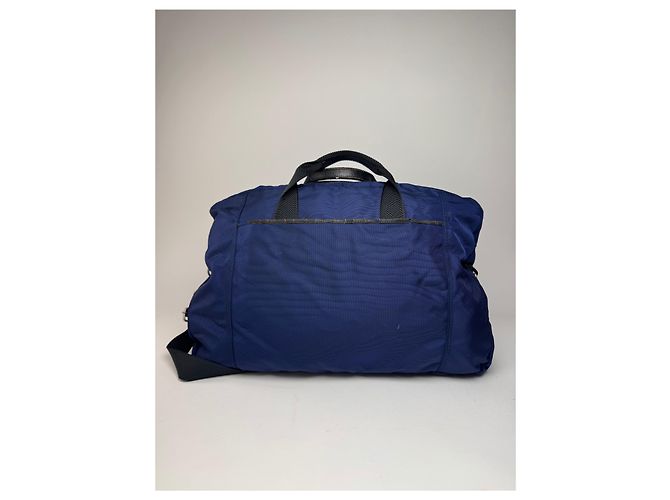 Borsa da viaggio 2Way Vintage Issey Miyake Blu Nero - vista 7