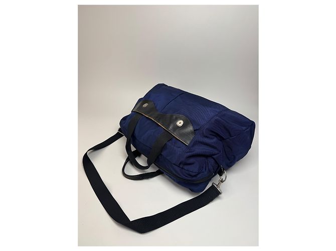 Borsa da viaggio 2Way Vintage Issey Miyake Blu Nero - vista 9
