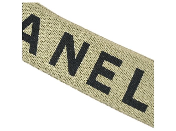Bretelle in tela con logo Chanel Beige - vista 5