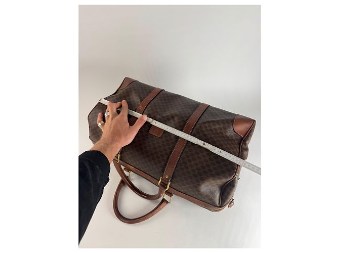 Céline Vintage Celine Paris Triomphe Monogram Reisetasche braun - Ansicht 10