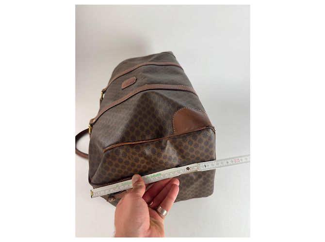 Céline Vintage Celine Paris Triomphe Monogram Reisetasche braun - Ansicht 11