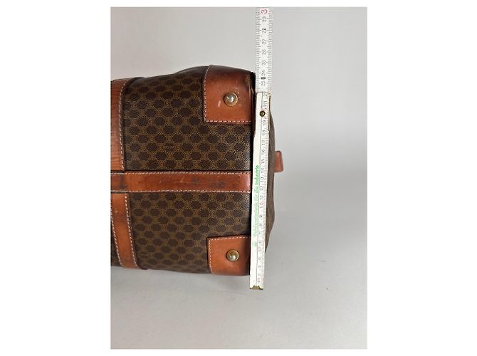 Céline Vintage Celine Paris Triomphe Monogram Reisetasche braun - Ansicht 13