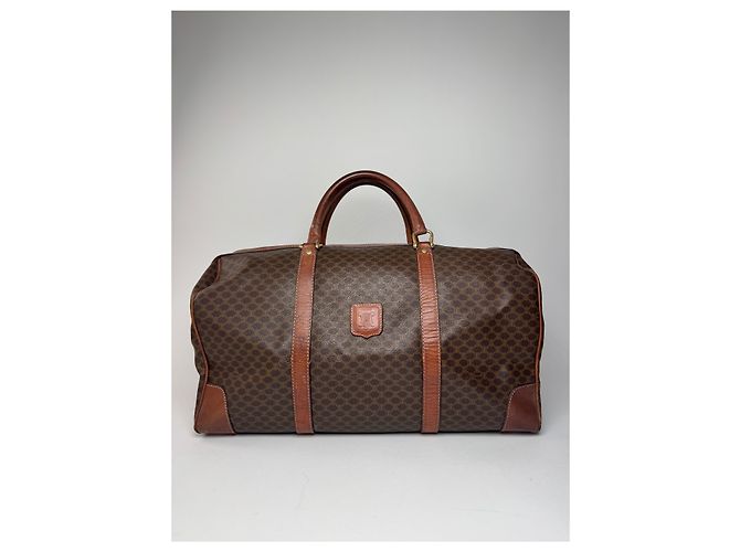 Céline Vintage Celine Paris Triomphe Monogram Reisetasche braun - Ansicht 14
