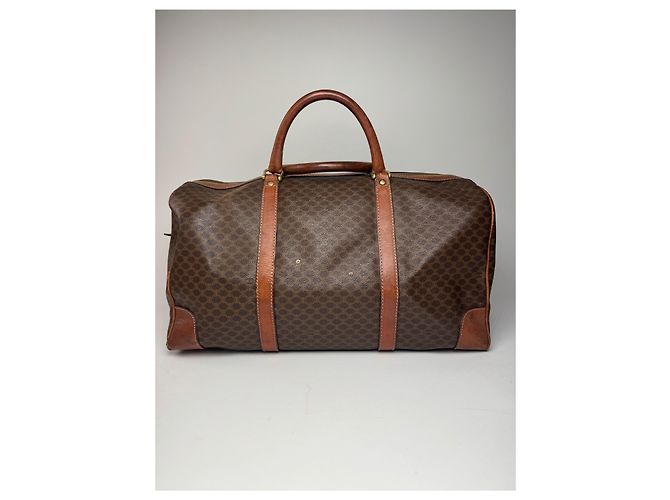 Céline Vintage Celine Paris Triomphe Monogram Reisetasche braun - Ansicht 15