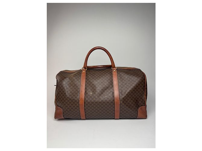 Céline Vintage Celine Paris Triomphe Monogram Reisetasche braun - Ansicht 2