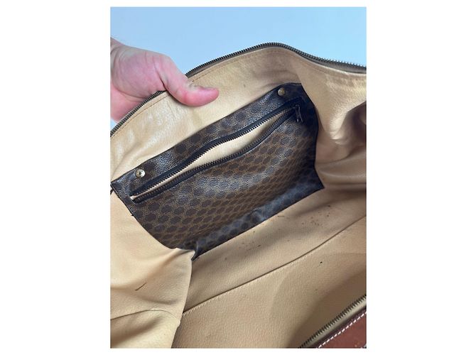 Céline Vintage Celine Paris Triomphe Monogram Reisetasche braun - Ansicht 4