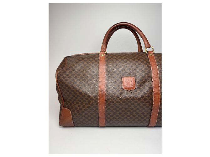 Céline Vintage Celine Paris Triomphe Monogram Reisetasche braun - Ansicht 5