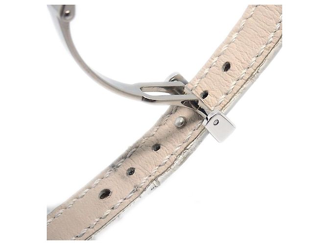 Harry Winston Avenue C Quartz Ouro Branco e Aligátor com Bisel de Diamantes e Madrepérola 19 - vista 6