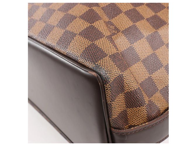 Borsa a Spalla Louis Vuitton Chelsea Damier Ebene in Marrone N51119 - vista 13