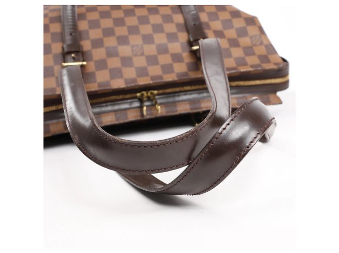 Borsa a Spalla Louis Vuitton Chelsea Damier Ebene in Marrone N51119 - vista 7