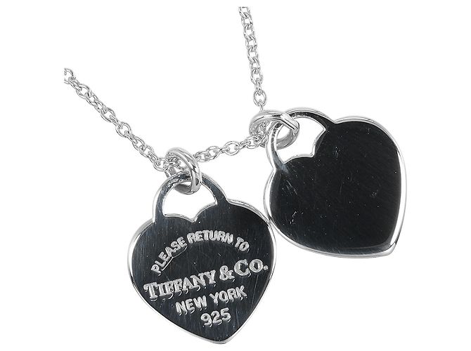 Tiffany & Co. Ritorno al Collana Doppio Cuore Tag - vista 4