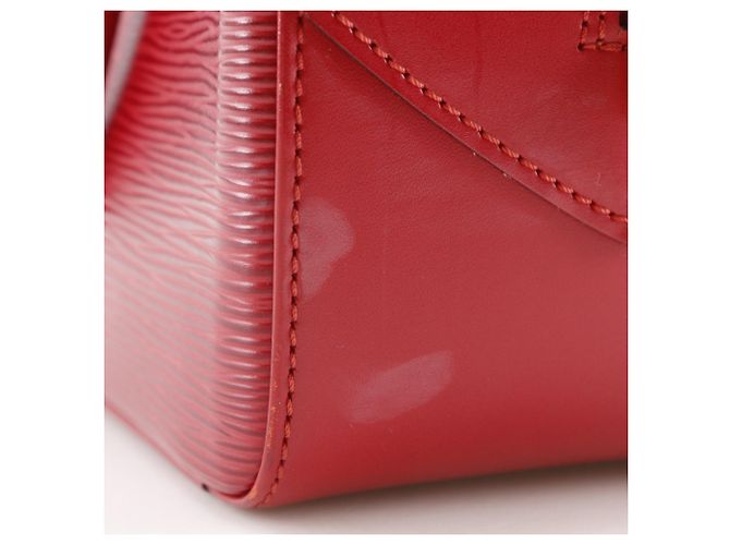 Borsa Louis Vuitton Sablon in pelle Epi rossa Rosso - vista 10