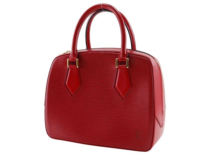 Borsa Louis Vuitton Sablon in pelle Epi rossa Rosso - vista 2