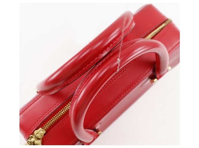 Borsa Louis Vuitton Sablon in pelle Epi rossa Rosso - vista 5