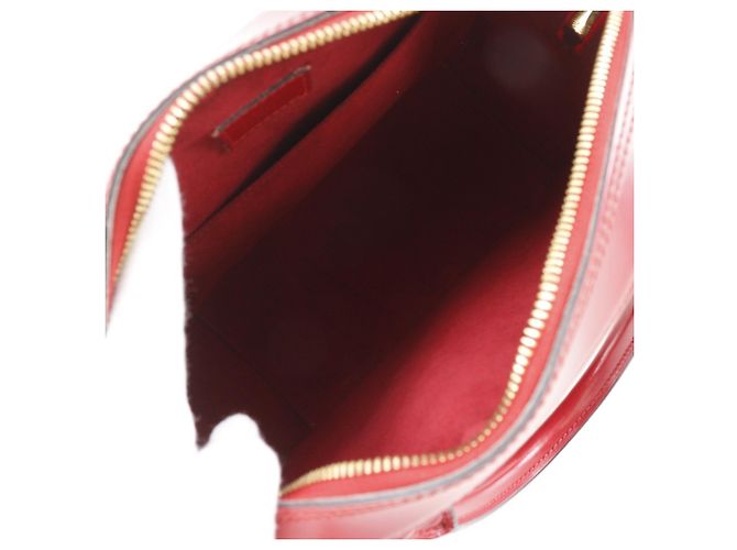 Borsa Louis Vuitton Sablon in pelle Epi rossa Rosso - vista 6