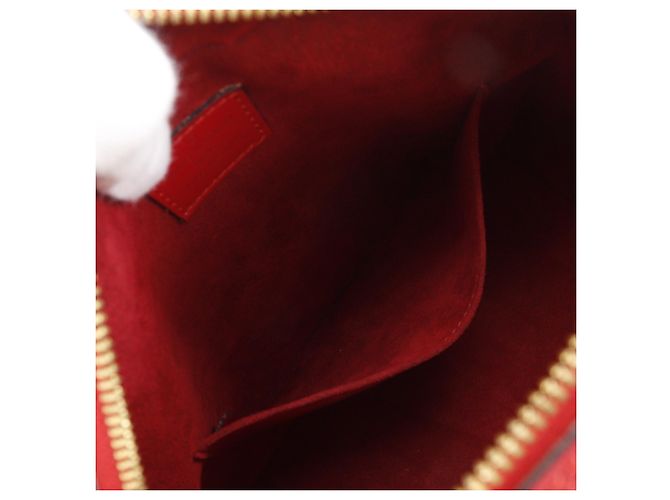 Borsa Louis Vuitton Sablon in pelle Epi rossa Rosso - vista 7