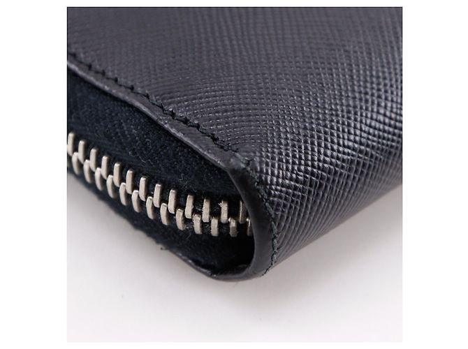 Prada Saffiano Black Men's Long Wallet - view 11