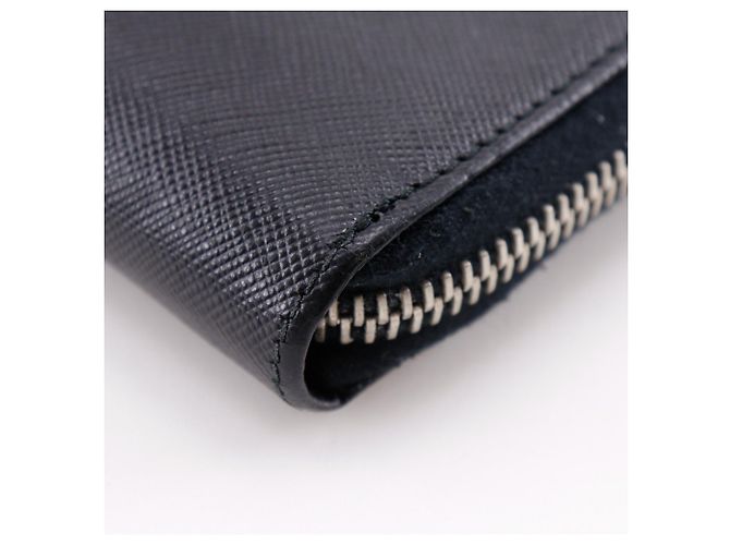 Prada Saffiano Black Men's Long Wallet - view 12