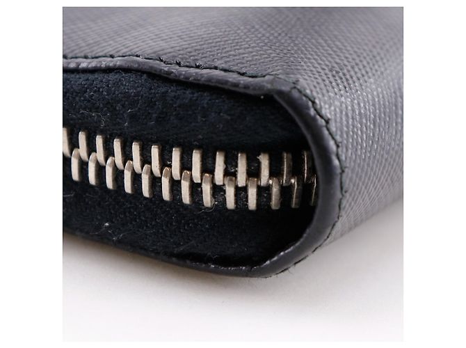 Prada Saffiano Black Men's Long Wallet - view 13