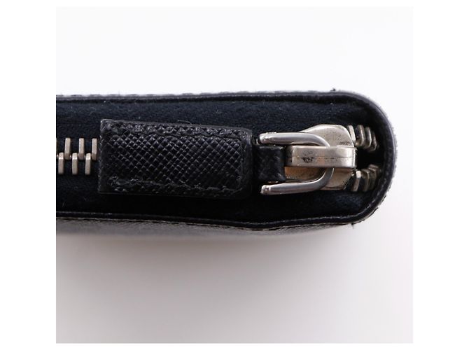 Prada Saffiano Black Men's Long Wallet - view 15