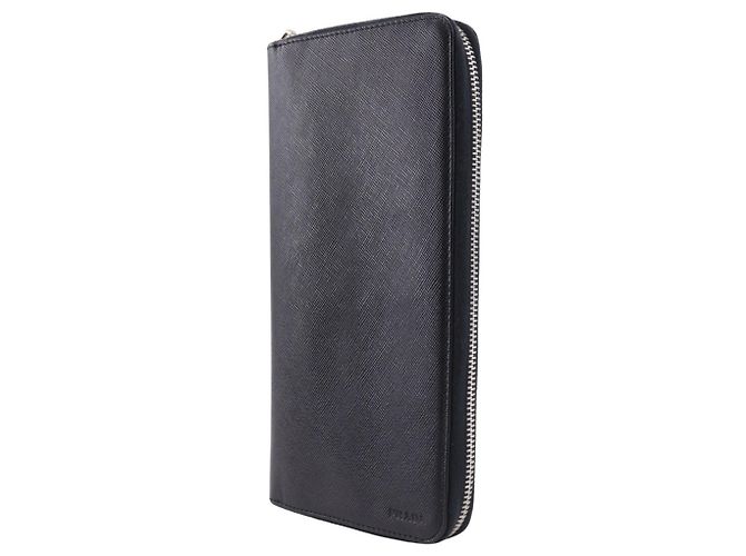 Prada Saffiano Black Men's Long Wallet - view 2
