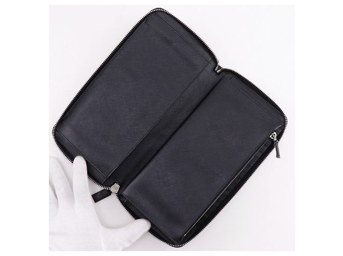 Prada Saffiano Black Men's Long Wallet - view 6