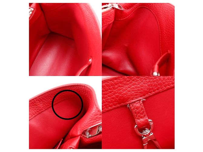 Borsa Capucines MM Louis Vuitton Rosso - vista 13