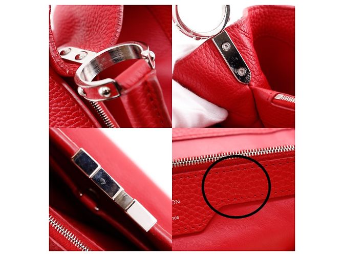 Borsa Capucines MM Louis Vuitton Rosso - vista 14