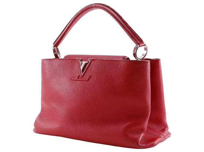 Borsa Capucines MM Louis Vuitton Rosso - vista 2