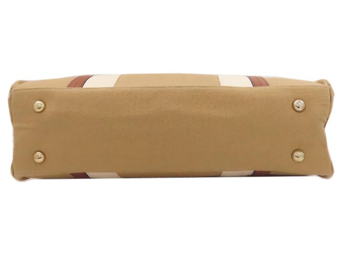Chloé braune Canvas-Tote-Tasche - Ansicht 4