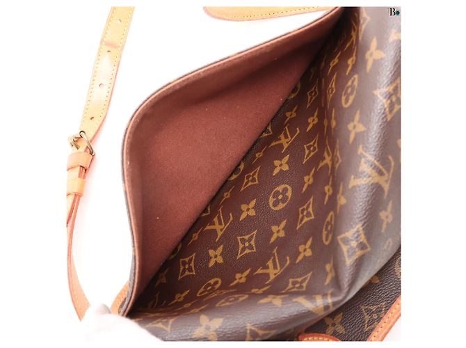 Gibeciere Borsa Messenger Gibecière Louis Vuitton in Tela Monogram MM Marrone - vista 3