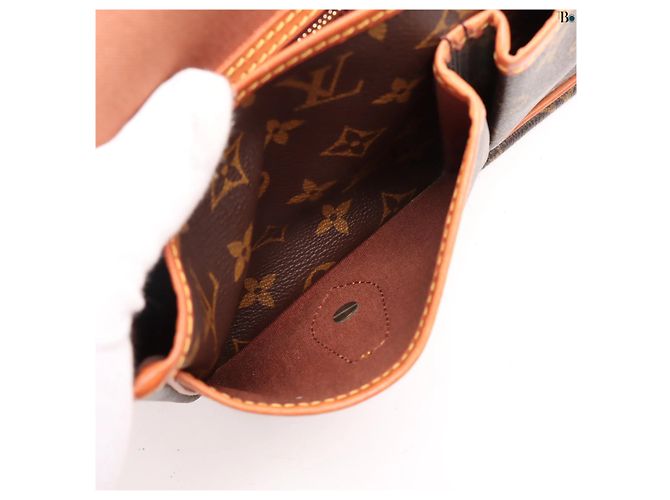 Gibeciere Borsa Messenger Gibecière Louis Vuitton in Tela Monogram MM Marrone - vista 5