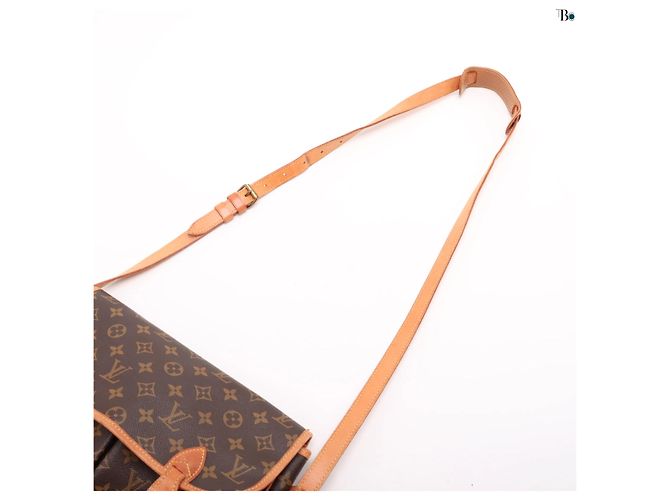 Gibeciere Borsa Messenger Gibecière Louis Vuitton in Tela Monogram MM Marrone - vista 6