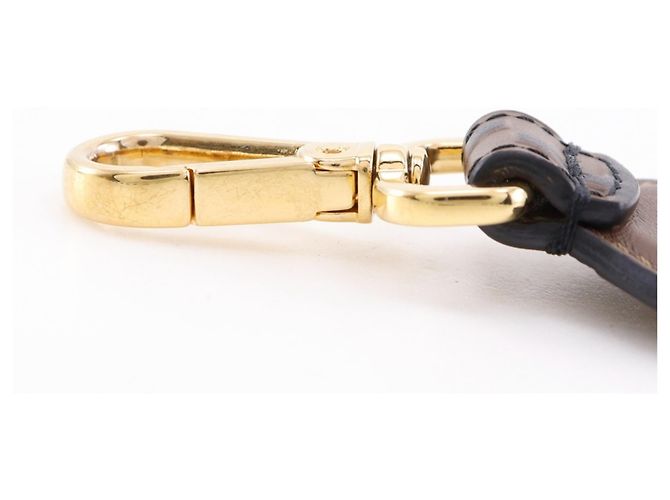 Zucca Fendi Mini Strap You in pelle di vitello marrone - vista 9