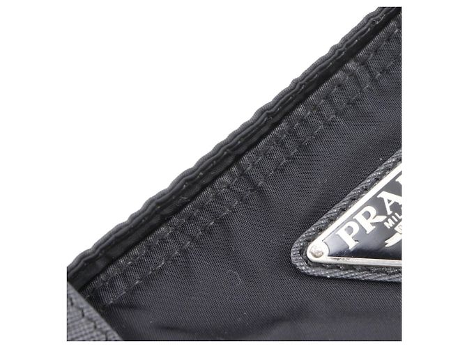 Tote Borsa a spalla 2 in 1 Prada in nylon nero - vista 11