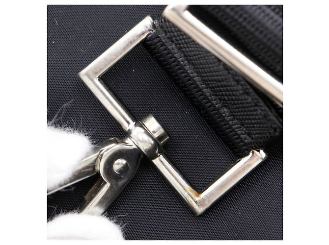 Tote Borsa a spalla 2 in 1 Prada in nylon nero - vista 17