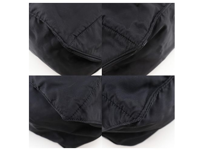 Tote Borsa a spalla 2 in 1 Prada in nylon nero - vista 4
