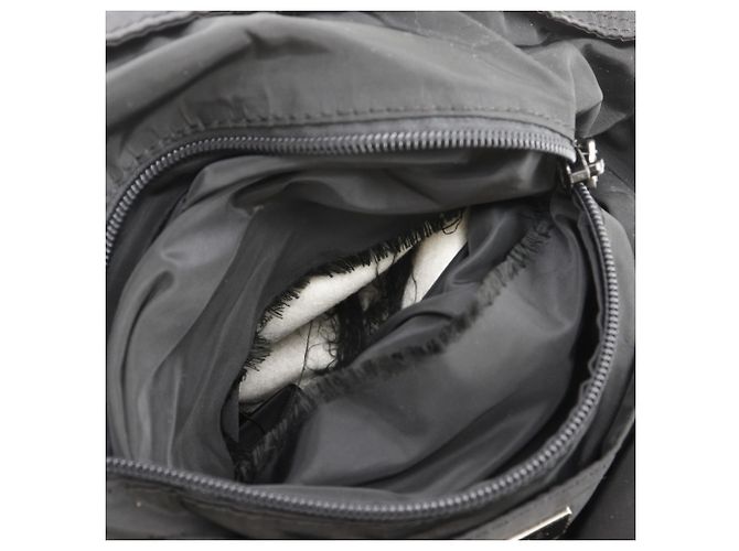 Tote Borsa a spalla 2 in 1 Prada in nylon nero - vista 8
