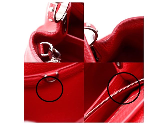 Borsa Capucines BB Louis Vuitton Rosso - vista 11