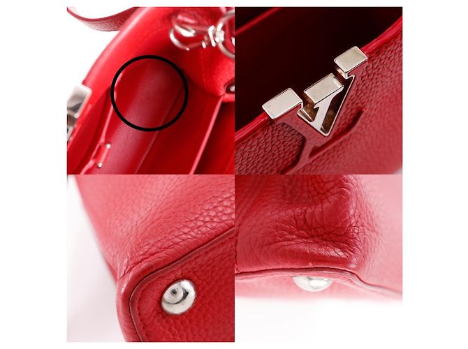Borsa Capucines BB Louis Vuitton Rosso - vista 12