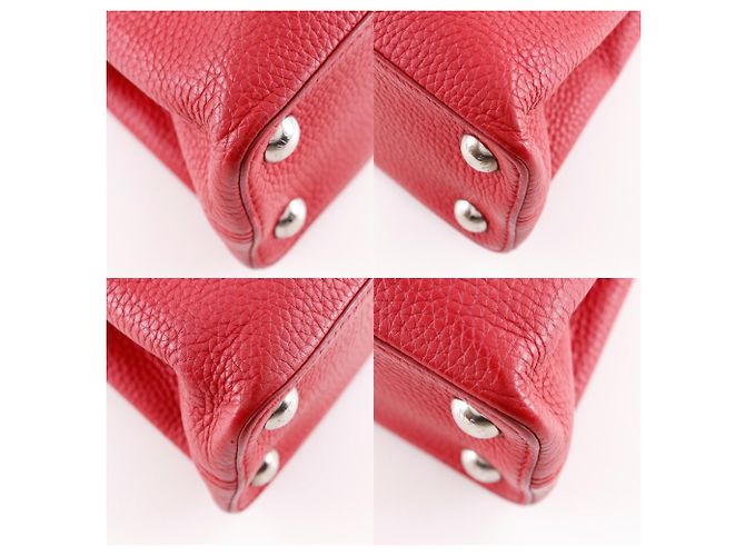 Borsa Capucines BB Louis Vuitton Rosso - vista 4