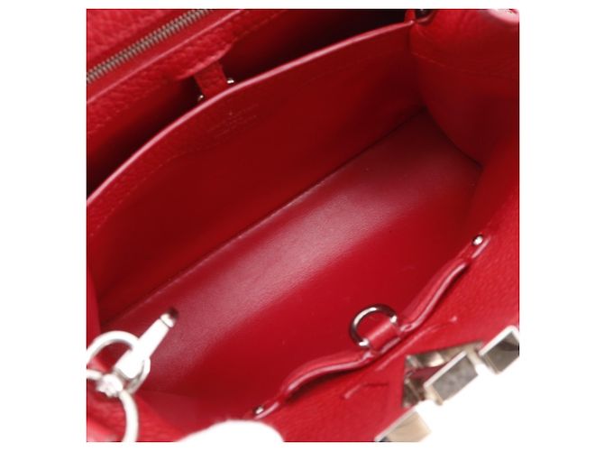 Borsa Capucines BB Louis Vuitton Rosso - vista 8