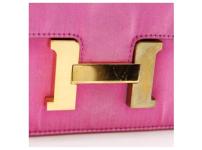 Borsa a Spalla Constance Mini 18 di Hermès Rosa - vista 13