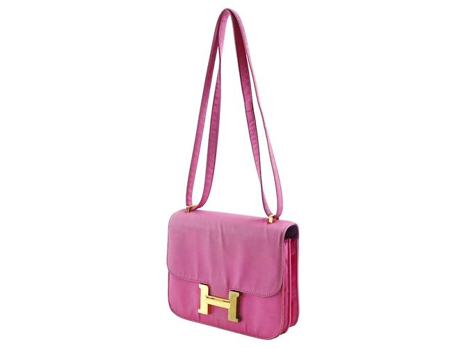 Borsa a Spalla Constance Mini 18 di Hermès Rosa - vista 2