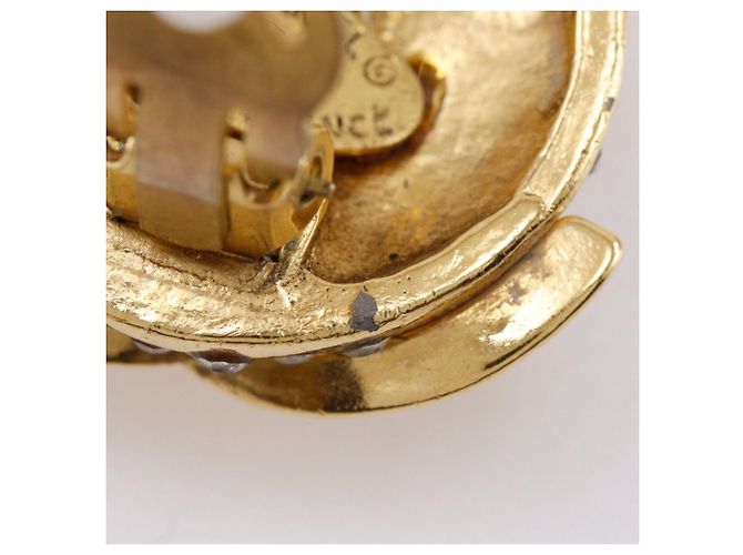 Vintage Chanel Coco Mark Clip Ohrringe Golden - Ansicht 10