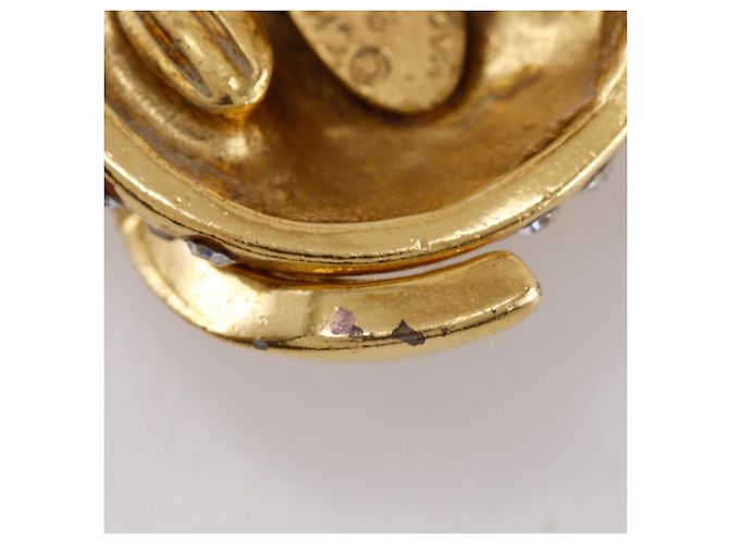 Vintage Chanel Coco Mark Clip Ohrringe Golden - Ansicht 12