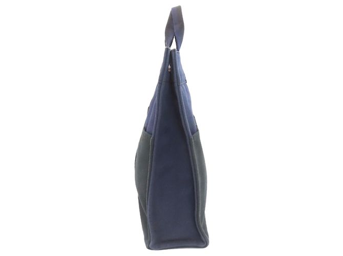 Borsa Foul Tou MM di Hermès Nero Blu navy - vista 3