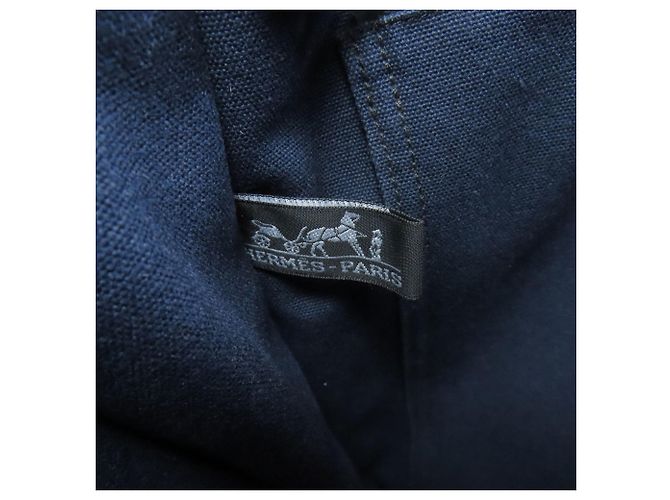 Borsa Foul Tou MM di Hermès Nero Blu navy - vista 6